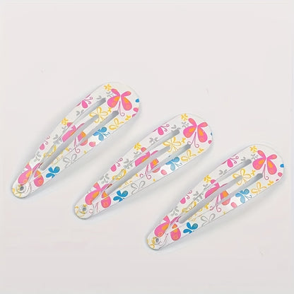 10/20/40pcs of Cute Star Fruit Butterfly Hair Clips for Girls, Hair Accessories Gifts for Girls, Random Colors