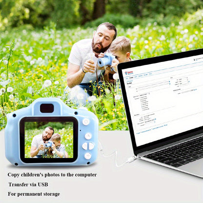 HD Youngsters' Digital Camera with Long Lens - Perfect Gift for Boys & Girls Ages 3-12, Includes 32GB Memory Card, Available in Pink/Purple/Blue/Black