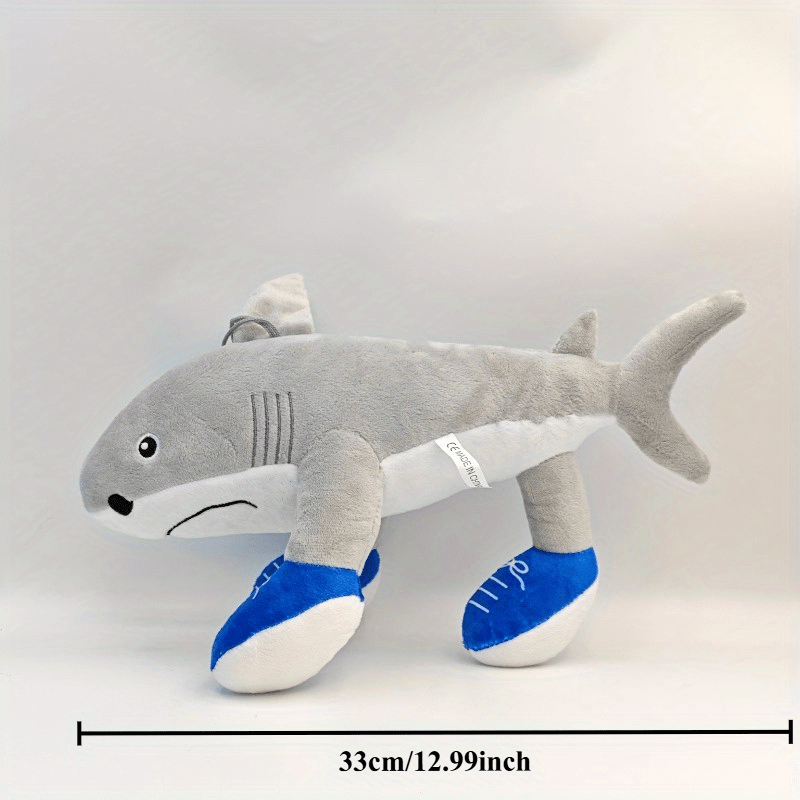 Tralalero Tralala Italian Brain Rot Animal Shark Plush Toy - Soft Blue Shark with White Teeth & Black Eyes, Cute Stuffed Animal Gift for Birthdays, Holidays, or Home Decor, Holiday Gift Item, Playful Design, Durable Stitching