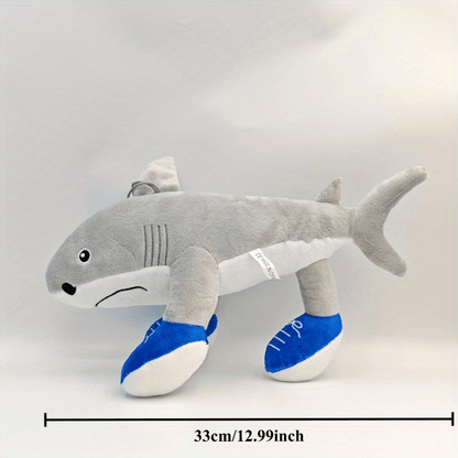 Tralalero Tralala Italian Brain Rot Animal Shark Plush Toy - Soft Blue Shark with White Teeth & Black Eyes, Cute Stuffed Animal Gift for Birthdays, Holidays, or Home Decor, Holiday Gift Item, Playful Design, Durable Stitching
