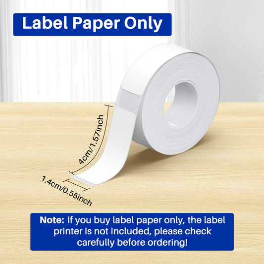 Portable Label Printer And Label Paper, P31S Mini Label Printer, Wireless Connection, No Need for Ink Or Toner, Suitable for Smartphones, Home, Office, School, Equipped with a Roll of Self-Adhesive Label Paper, Available in D