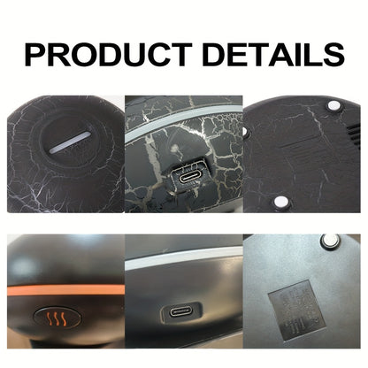 200ml Cool Crack Nebula Diffuser with Flame Effect, Auto Shut-off to Prevent Overheating, Long-lasting Mist, Compact and Space-saving Indoor Humidifier