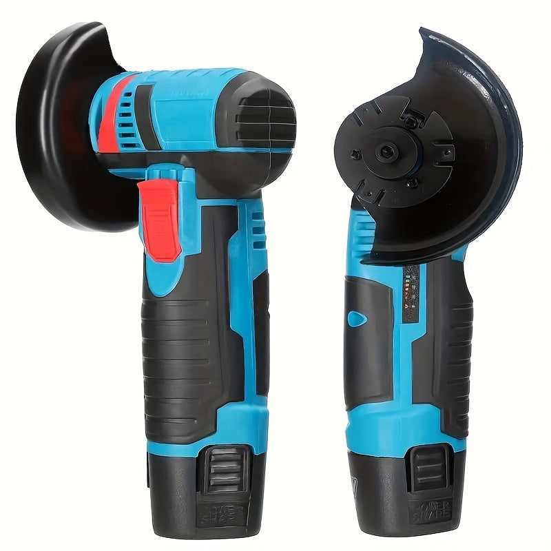 Lixada 12V Multi-function Portable 19500rpm Electric Grinding Tool Multi-function Angle Grinder Handheld 2 Batteries Suitable for Home Garden Decoration Polishing Tiles Wood Stone Steel