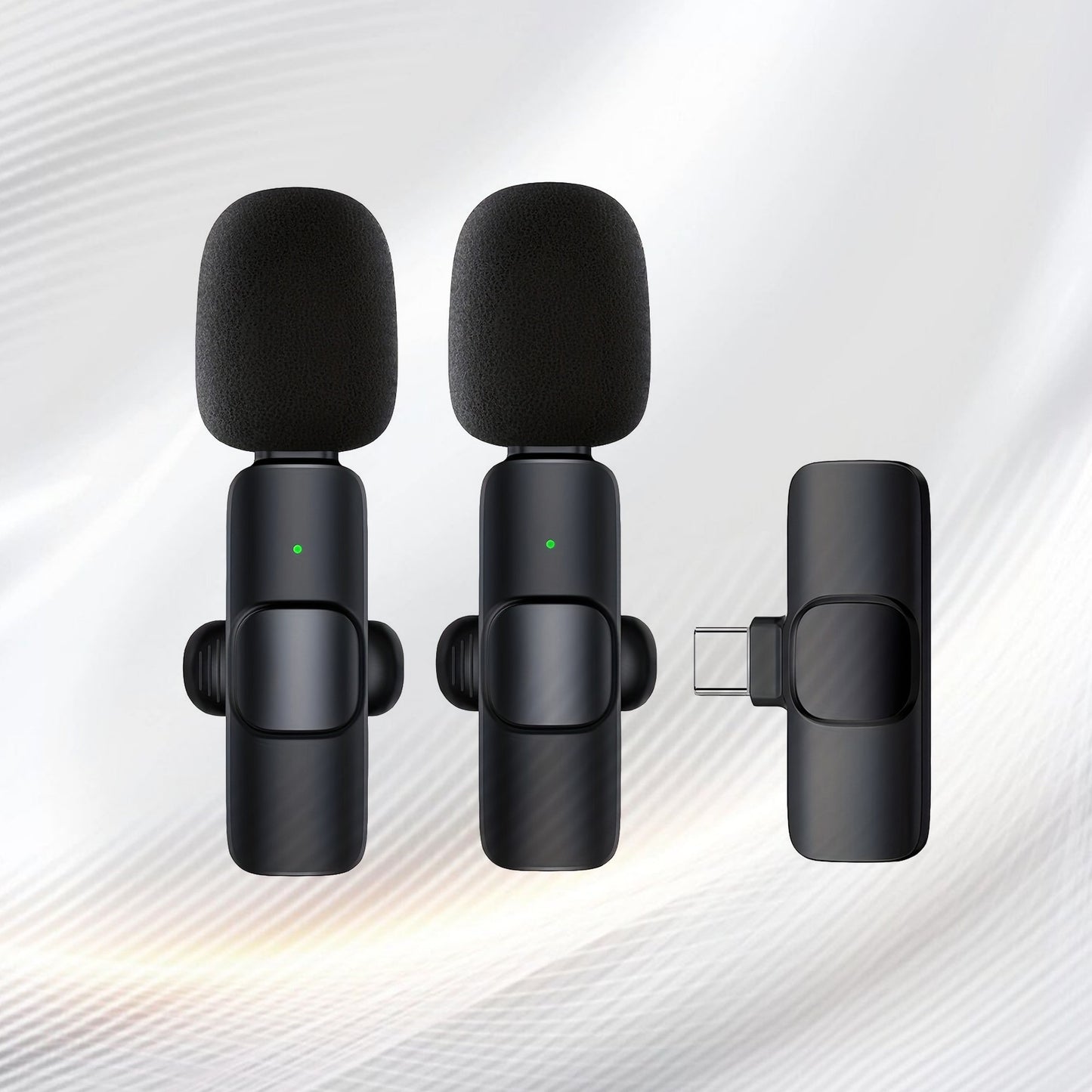 Feng Yang Wireless Lavalier Microphone, Plug and Play, Type C Phone Compatible