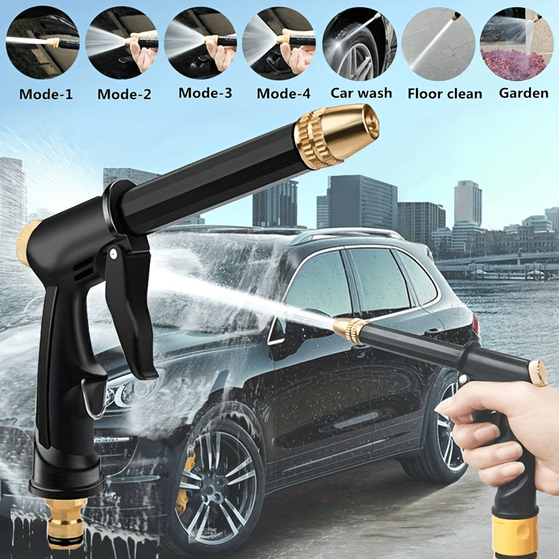 1pc High Pressure Water Gun for Car & Floor Washing, Hose Nozzle for Gardening, Yard Supplies
