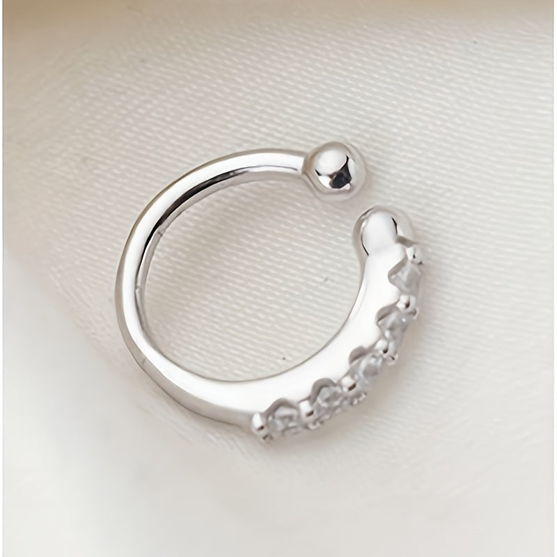 2pcs Bohemian Summer Sexy Style False Nose Rings, Adjustable No-Piercing Wearable, Fashion Hip-Hop Accessories