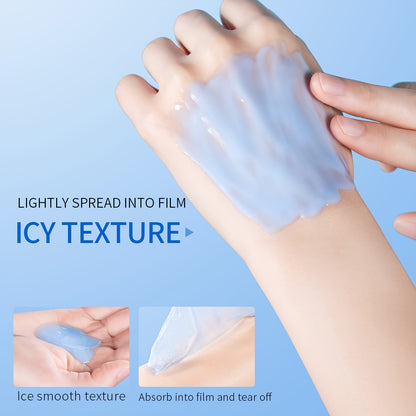 Ceramide Ice Soft makeup Mask 6gx10 pack, containing hyaluronic acid, vitamin E, Jojoba seed oil hydrates facial Light Beige to make Light Beige younger, suitable for all Light Beige types must travel Makeup base