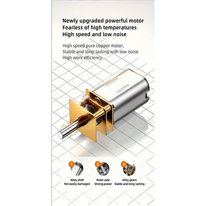 46-In-1 Cordless Electric Screwdriver Set, Silent High Torque Rechargeable Lithium Battery, USB Powered, Multifunctional Portable Household Tool Set with 38 Magnetic Precision Bits, Suitable for Precision Repair Tools Such As