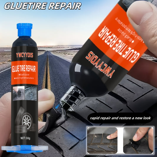 1pc-High quality tire repair glue, special strong patching glue, tire filler, to repair small holes, scratches, cracks in car tires, universal for tires of small cars, motorcycles, bicycles, powerful adhesion, waterproof and