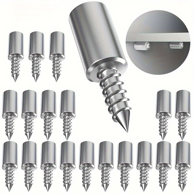 40pcs, Cabinet Shelf Pins with Anti-Slip Sleeve, Self-Tapping Shelf Hanging, Picture Frame Suspension Support Bracket, Wall and Wooden Cabinet Support Pin, Self-Drilling Screws for Furniture Bookshelf Wardrobe