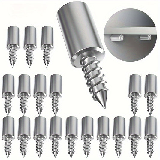 40pcs, Cabinet Shelf Pins with Anti-Slip Sleeve, Self-Tapping Shelf Hanging, Picture Frame Suspension Support Bracket, Wall and Wooden Cabinet Support Pin, Self-Drilling Screws for Furniture Bookshelf Wardrobe