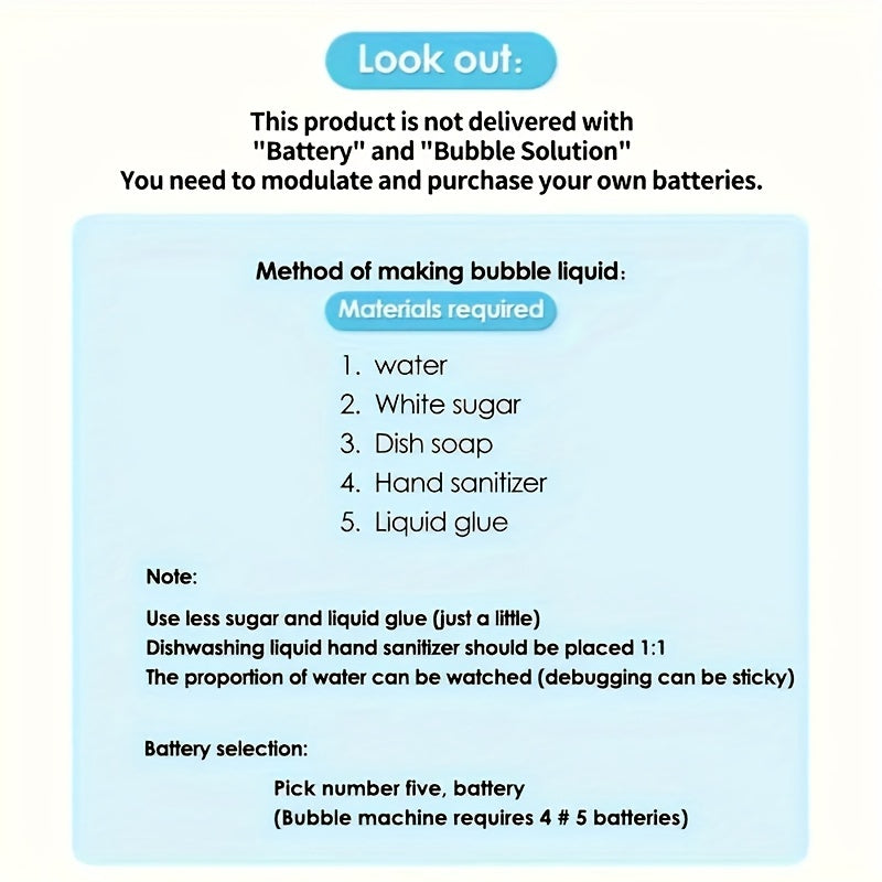 Ultimate Bubble Blaster - 20K+ Bubbles/Min, Dual Fan Portable Outdoor Toy with USB or Battery Power, Perfect for Parties & Christmas Gifts (Bubble Solution & Batteries Not Included)