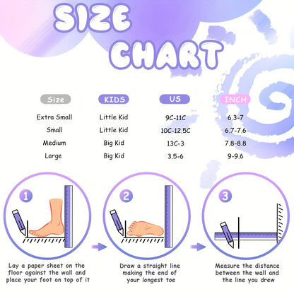 Lixada Adjustable Roller Skates, Non-Slip Wheels, Lightweight Design For Beginners & Training, Purple & White, Size M, EU 32-36