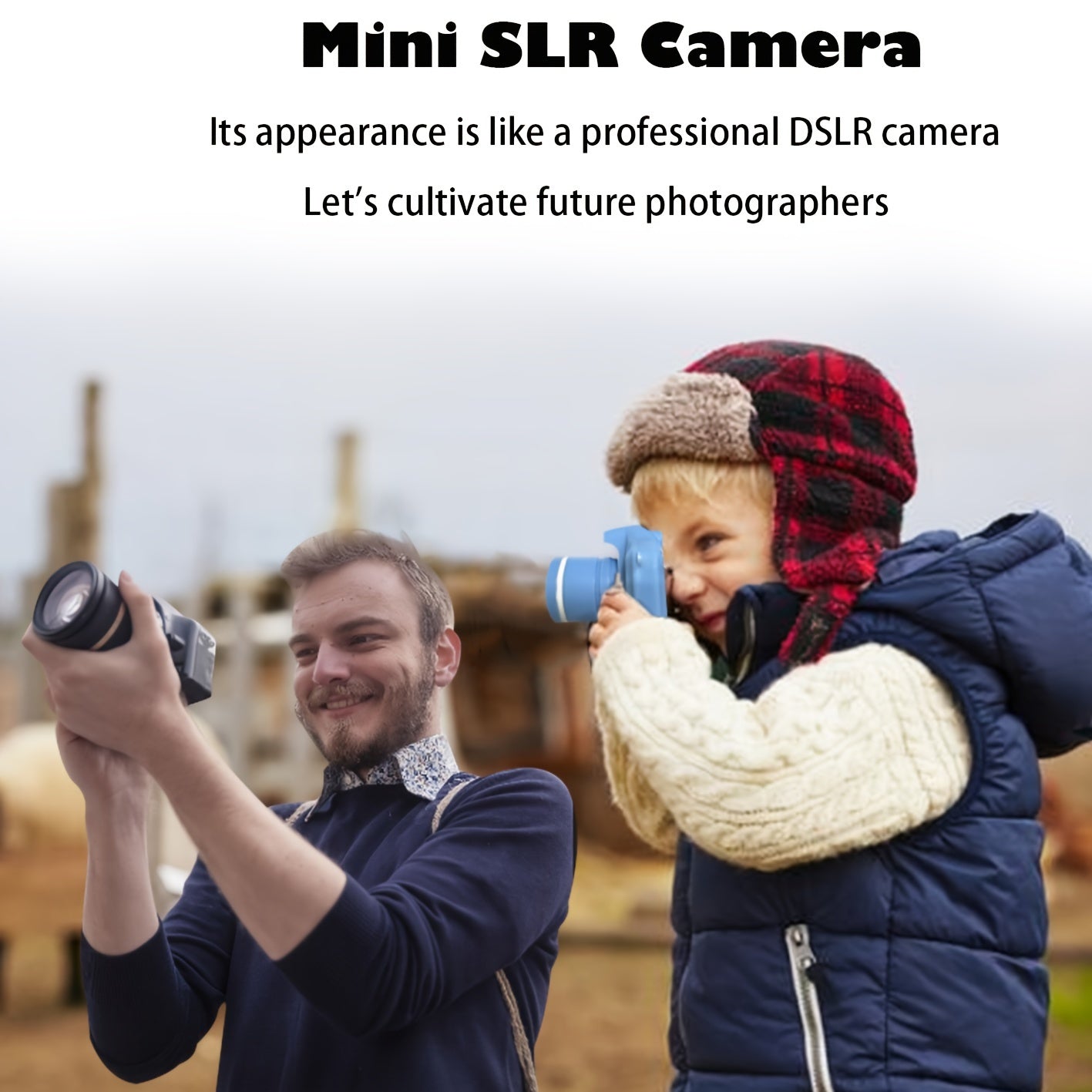 HD Youngsters' Digital Camera with Long Lens - Perfect Gift for Boys & Girls Ages 3-12, Includes 32GB Memory Card, Available in Pink/Purple/Blue/Black