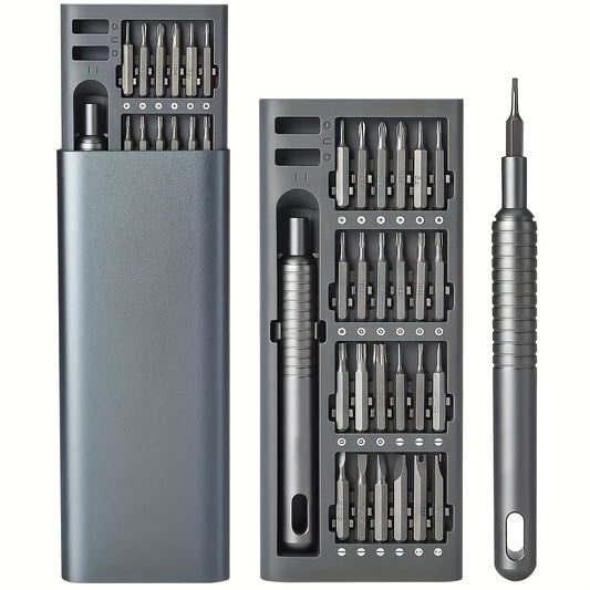 1pc 25in 1 precision screwdriver set, mobile phone and tablet removal Multi-function repair tool, durable plastic, no charging - with various drill bits