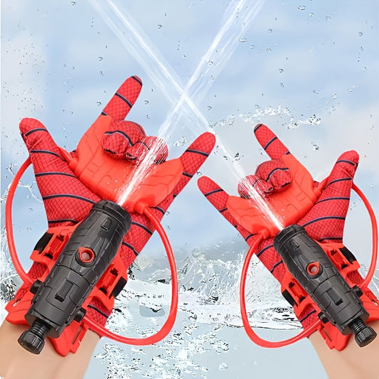 Spider Gloves Wrist Water Gun Set - Perfect for Youngsters' Outdoor Fun, Halloween & Christmas Gifts