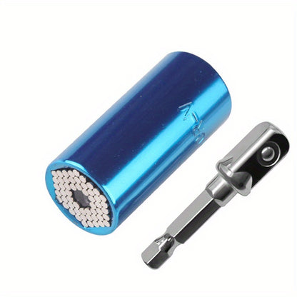 1 Set, Universal Torque Wrench 7-19mm Hexagonal Multi-functional Universal Socket