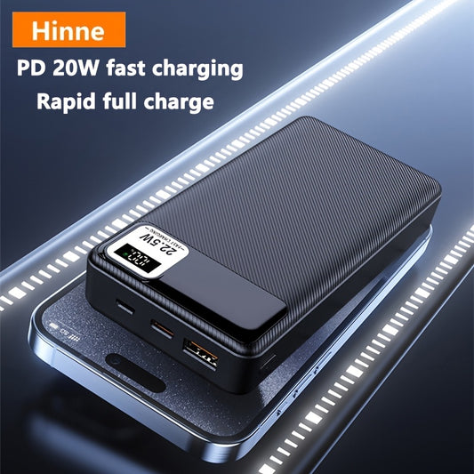 Hinne 10000/ 20000mAh portable power bank, mobile phone battery pack 22W fast charger, with LED battery display/USB/Type-c/micro interface, suitable for iPhone/Android mobile electronic devices, gifts, outdoor emergency power