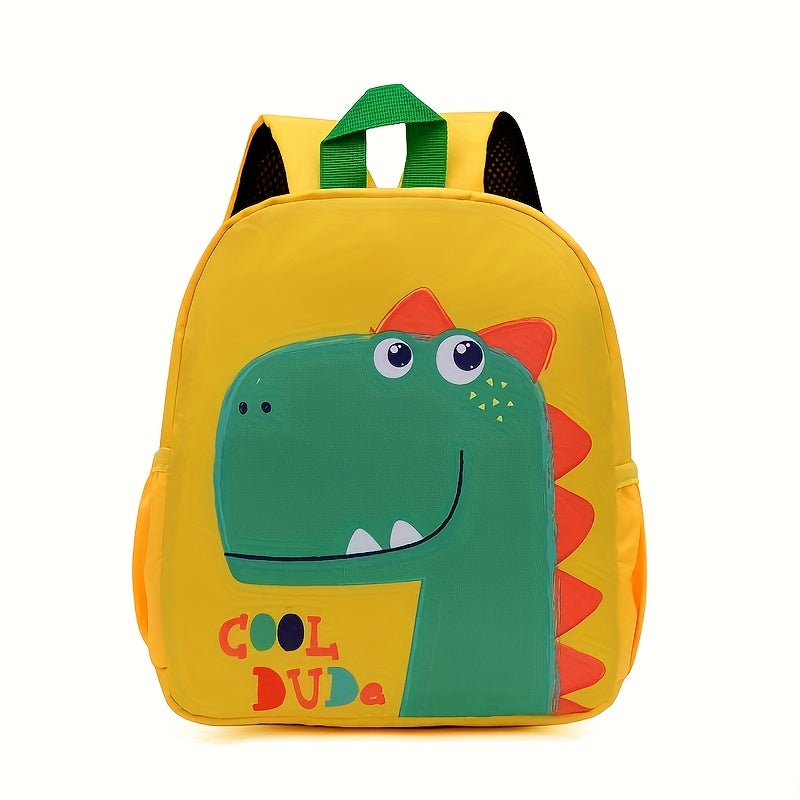1pc backpack suitable for children-spacious interior space, side net pocket for storing bottles and umbrellas, durable schoolbag suitable for going out to campus, and fashionable design suitable for boys and girls.