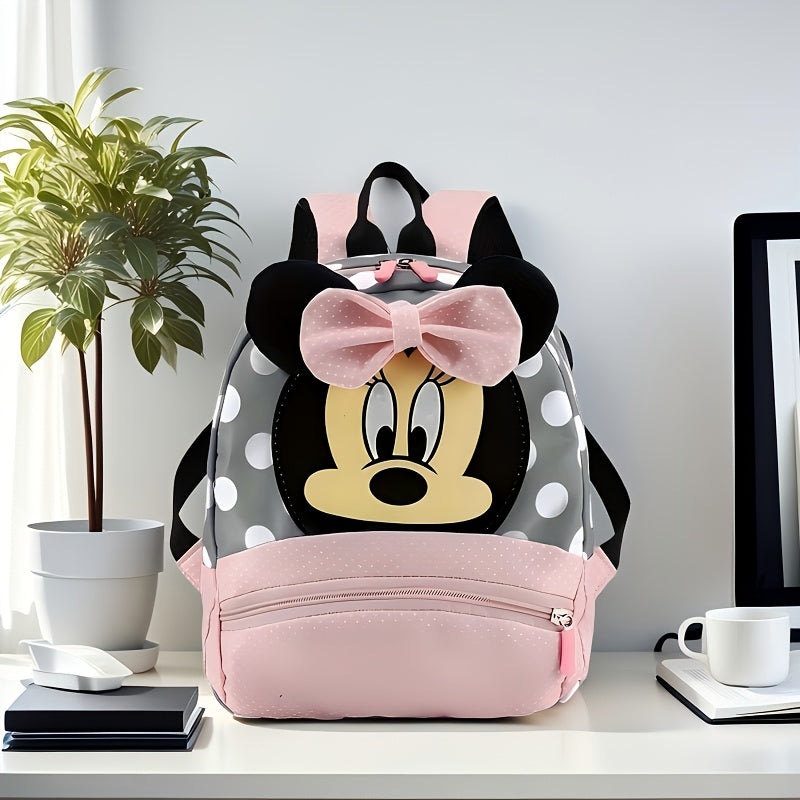 Disney Minnie Mouse Retro Backpack Unisex Backpack Multifunctional Storage Bag Suitable for Beach Vacation Airplane Camping Outing Travel Outdoor Strong Summer Elements Suitable for Easter Birthday and More Ideal gift for gif