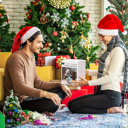 1pc Rotating Umbrella Aroma Diffuser | Humidifier, with Simulated Raindrops, Remote Control, Can Add Essential Oils, Three-Speed Timer, Rotating Raindrop Design, Humidifier | Essential Oils Diffuser, Suitable for Home Relaxat