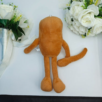 1pc Brainrot Tung Sahur 45.72cm Plush Stuffed Animal - Cute Cartoon Character with Big Eyes & Red Mouth, Soft Brown & Beige Plush Toy for Kids & Adults, Inspired Gift from Italy, Mixed Colors, Stuffed Plushies, Playful Design