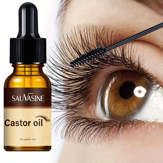 Castor Oil for Eyelashes And Eyebrows, Hair, Cold Pressed And Unrefined, Essential Oil for Dry Hair, Skin And Nail Care