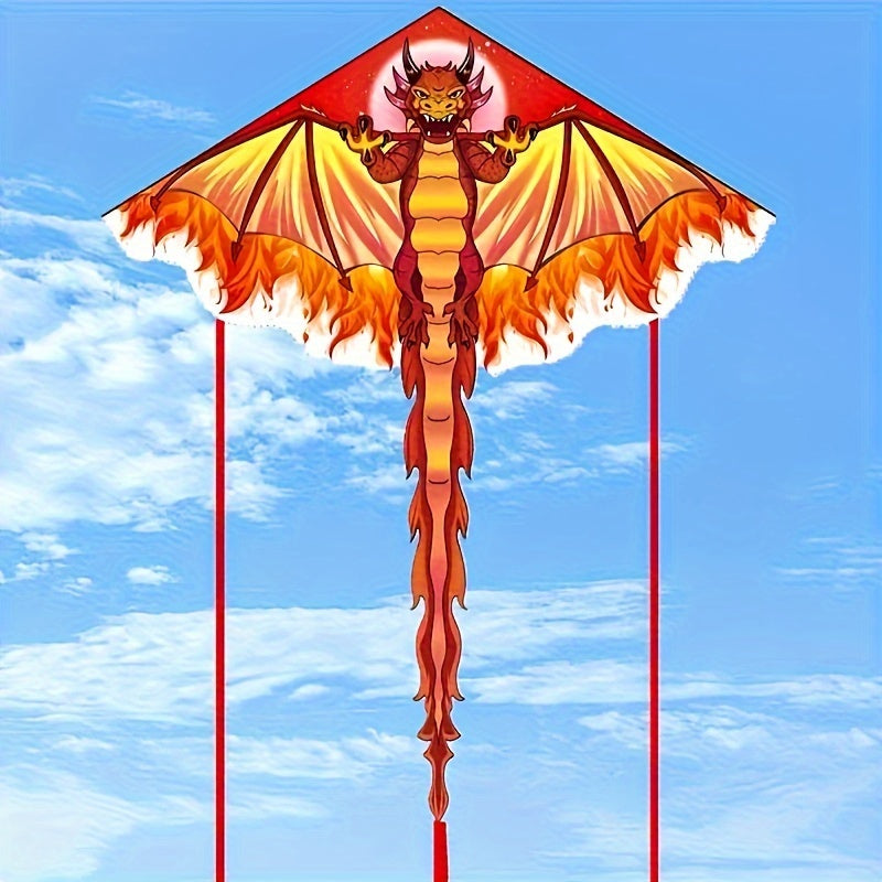 Giant Dragon Kite - Durable Polyester, Easy Assembly, Perfect for Beach & Park Fun, Ideal Halloween & Christmas Gift