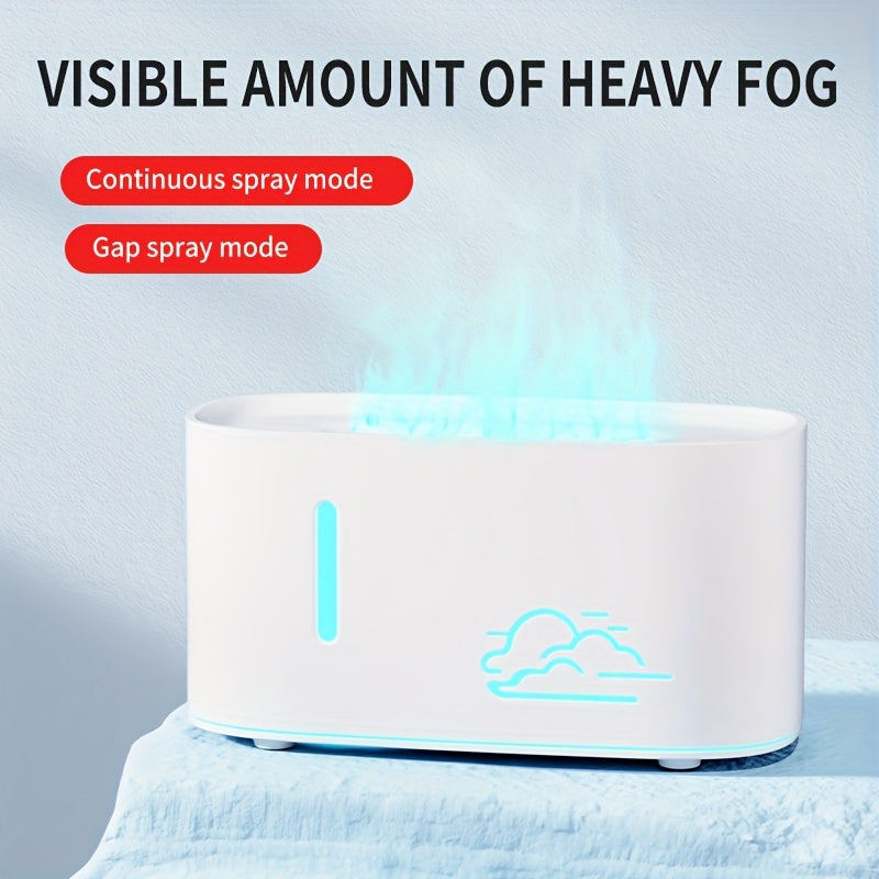 1pc Long Strip Wood Grain Cracked Aromatherapy Humidifier, 160ml Colorful Gradient Atmosphere Light, Silent and Compact Portable for Bedroom Office School Air-conditioned Room, No Battery Included, USB Plug-in Use
