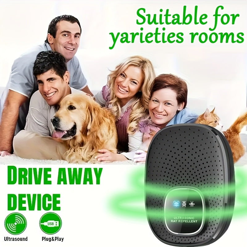 Home Smart Electronic Cat Mouse Repellent, Smart Soundwave technology for Mice, Silent and No Disturbance, Safe and Reliable, Hotel Smart Mouse Repellent, Soundwave technology Pest Control