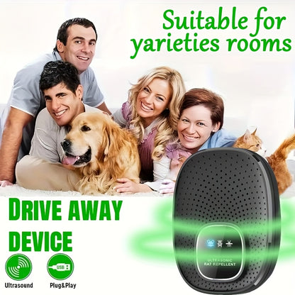 Home Smart Electronic Cat Mouse Repellent, Smart Soundwave technology for Mice, Silent and No Disturbance, Safe and Reliable, Hotel Smart Mouse Repellent, Soundwave technology Pest Control