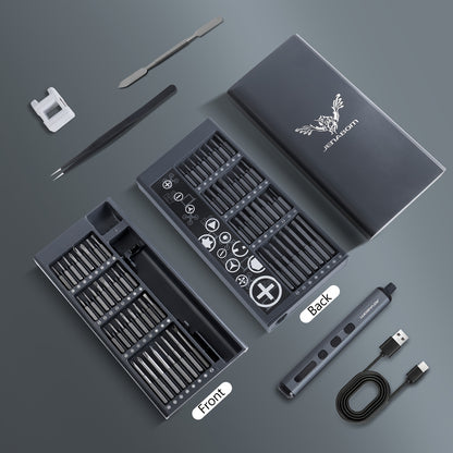 JENABOM 68 In 1 Precision Screwdriver Set Rechargeable Cordless Electric Screwdriver Set Magnetic Screwdriver Head Fast Charging with LED Light