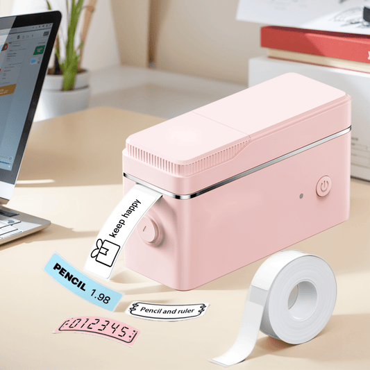 Portable Label Printer And Label Paper, P31S Mini Label Printer, Wireless Connection, No Need for Ink Or Toner, Suitable for Smartphones, Home, Office, School, Equipped with a Roll of Self-Adhesive Label Paper, Available in D