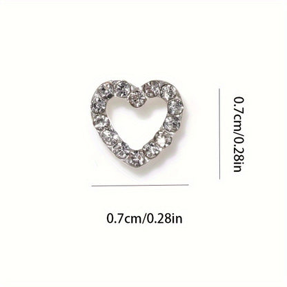 Vintage Heart Rhinestone Tooth Gem Accent, Resin Dental Jewelry, Versatile for Daily & Festival Wear, Mardi Gras Accessory, with Fits All Seasons