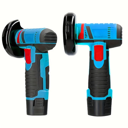 Lixada 12V Multi-function Portable 19500rpm Electric Grinding Tool Multi-function Angle Grinder Handheld 2 Batteries Suitable for Home Garden Decoration Polishing Tiles Wood Stone Steel