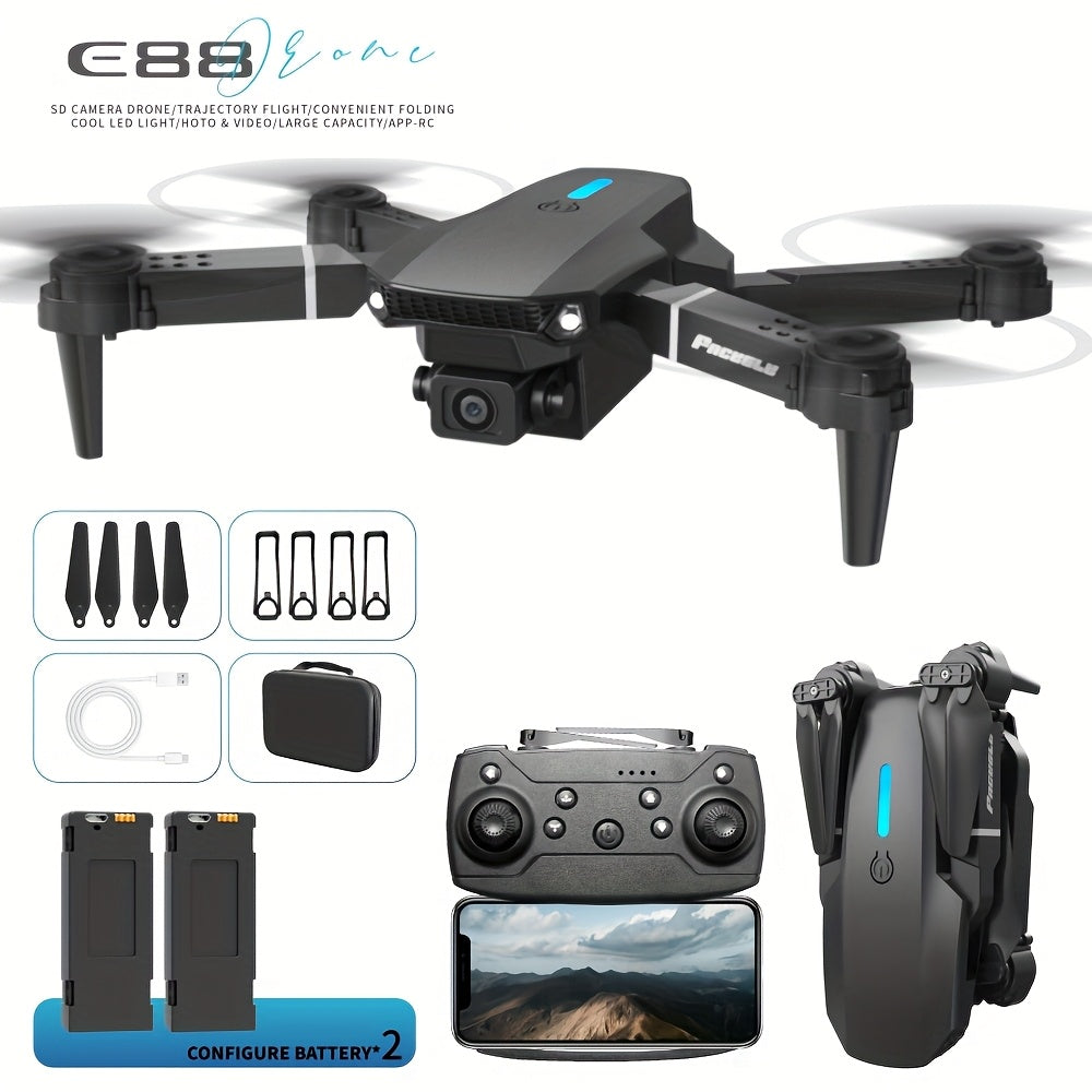 E88 Dual Camera Drone - Supports Wi-Fi, App Control