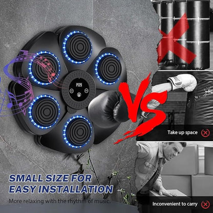 Boxing Training Pad with Gloves, No Harm To Wall, Space-Saving