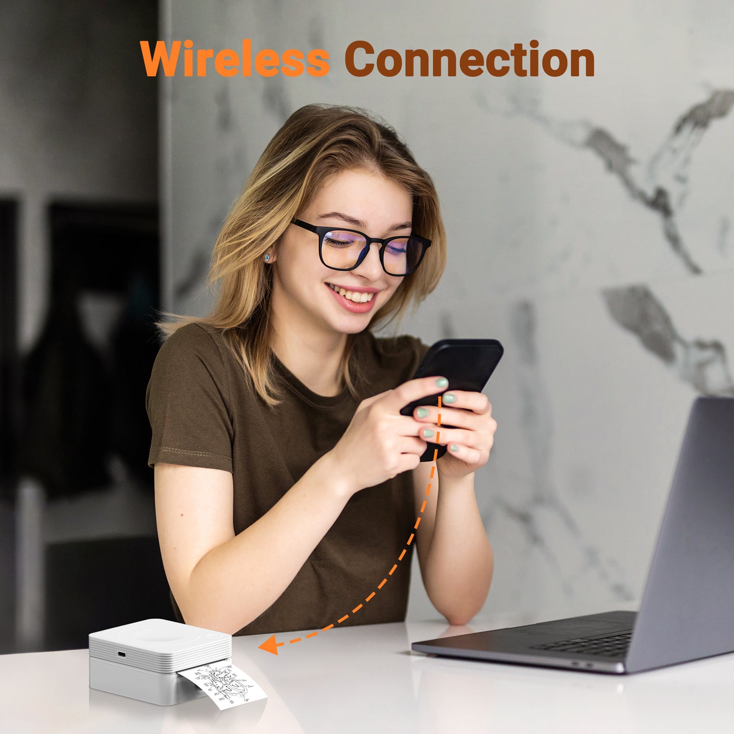 Mini Label Printer Self-Adhesive Labels, Portable Label Printer, P31S&P21&PM220 Combination of Different Designs, No Ink or Toner Required, Wireless Connectivity, For iOS and Android, For Home, Office and School, For Storage