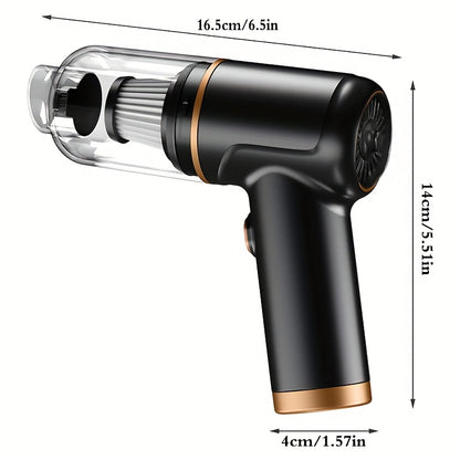 4 In 1 Portable Cordless Handheld Vacuum Cleaner, Powerful Suction For Cars, Computers, Sofas, Offices, Pets, And Homes - Includes Multiple Nozzles, USB Rechargeable, Car Vacuum Cleaner, For House, Car, Office, Couch
