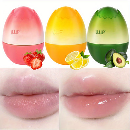 J-Lip Hydrating Lip Balm - 3 Scents Available, Nourishing & Moisturizing for Dry Lips, Combination Skin, Portable Design with Peach, Lemon & Green Ingredients, Compact & Travel-Friendly