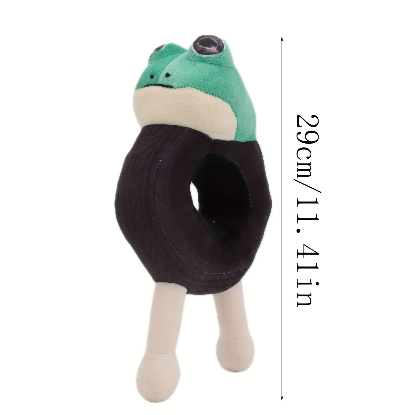 Tung Tung Tung Sahur Plush Toy - Cute Cartoon Frog & Potato Stuffed Animal, Soft Polyester Plushies for Halloween, Christmas, Birthday Gifts, 0+ Age Group, Light Brown & Green