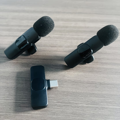 Feng Yang Wireless Lavalier Microphone, Plug and Play, Type C Phone Compatible