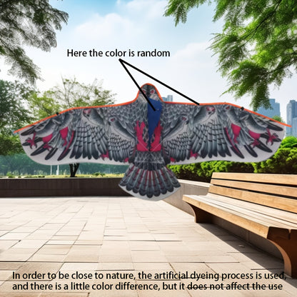 Extra Large Eagle Kite - 110.01cm Wingspan with Long Lines (30.0meter Total), Realistic Brown/Red/Black Feather Design - Heavy-Duty kite for Outdoor Flying, Birthday Parties, Kite Fighting - Ideal for Adults & Teens - Availab