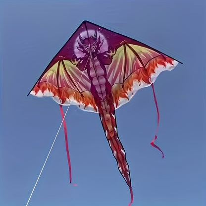 Giant Dragon Kite - Durable Polyester, Easy Assembly, Perfect for Beach & Park Fun, Ideal Halloween & Christmas Gift