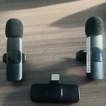 Feng Yang Wireless Lavalier Microphone, Plug and Play, Type C Phone Compatible