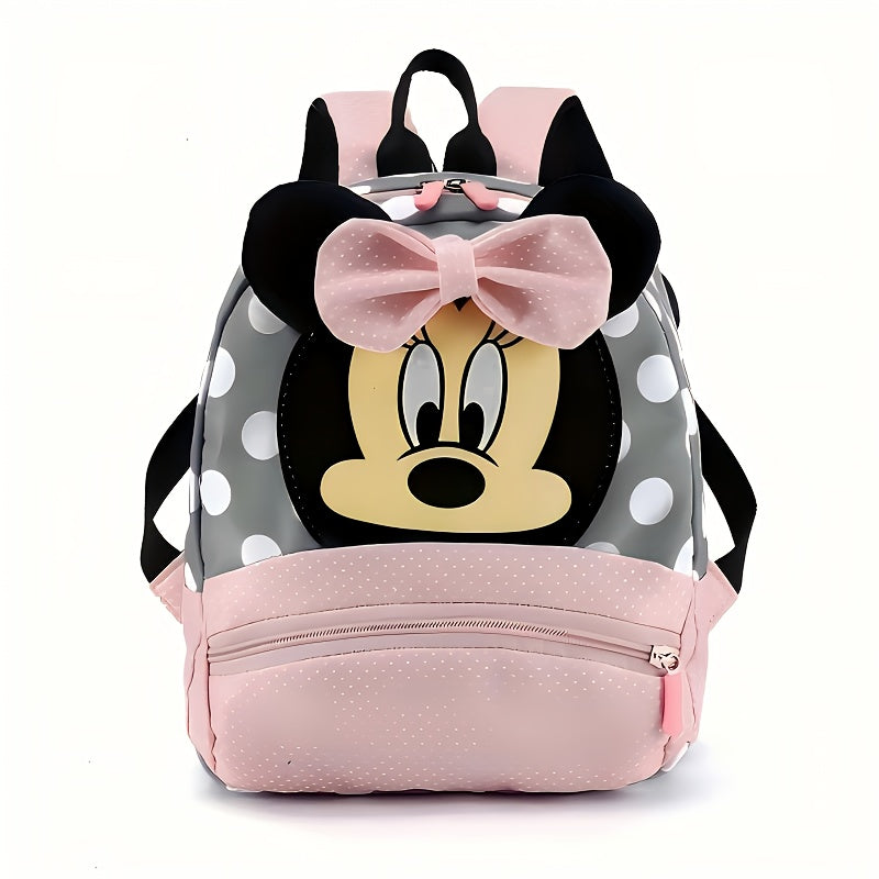 Disney Minnie Mouse Retro Backpack Unisex Backpack Multifunctional Storage Bag Suitable for Beach Vacation Airplane Camping Outing Travel Outdoor Strong Summer Elements Suitable for Easter Birthday and More Ideal gift for gif