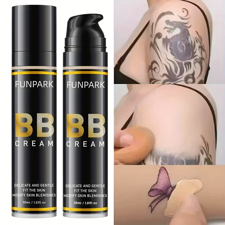 Funpark BB Cream Cream - Lightweight, Non-Sticky Liquid Foundation for All Skin Types, Nature Finish, Adjusts Skin Tone, Boosts Radiance and Clarity, 30ml/1.01fl.oz