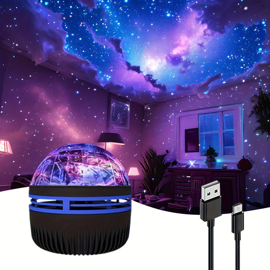 7-Color Aurora LED Projector with Remote Control