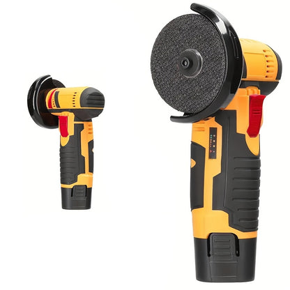 Lixada 12V Multi-function Portable 19500rpm Electric Grinding Tool Multi-function Angle Grinder Handheld 2 Batteries Suitable for Home Garden Decoration Polishing Tiles Wood Stone Steel