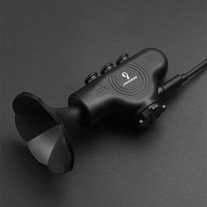 Black ABS Bicycle Horn Bell - Loud Electric Car Horn with Decorative Riding Ring for Motorcycle & Bicycle Handlebars, Enhances Safety & Style, Bike Accessories